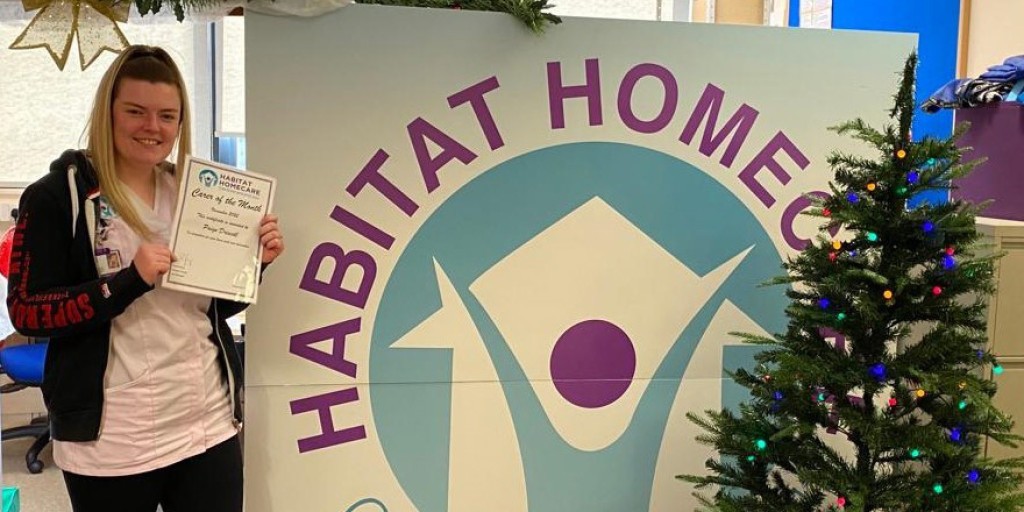 Habitat Homecare confirm Carer of the Month for December Swansea